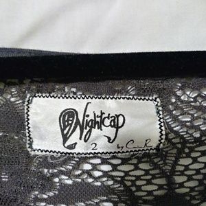 Super sexy nightcap gray dress with backless overl